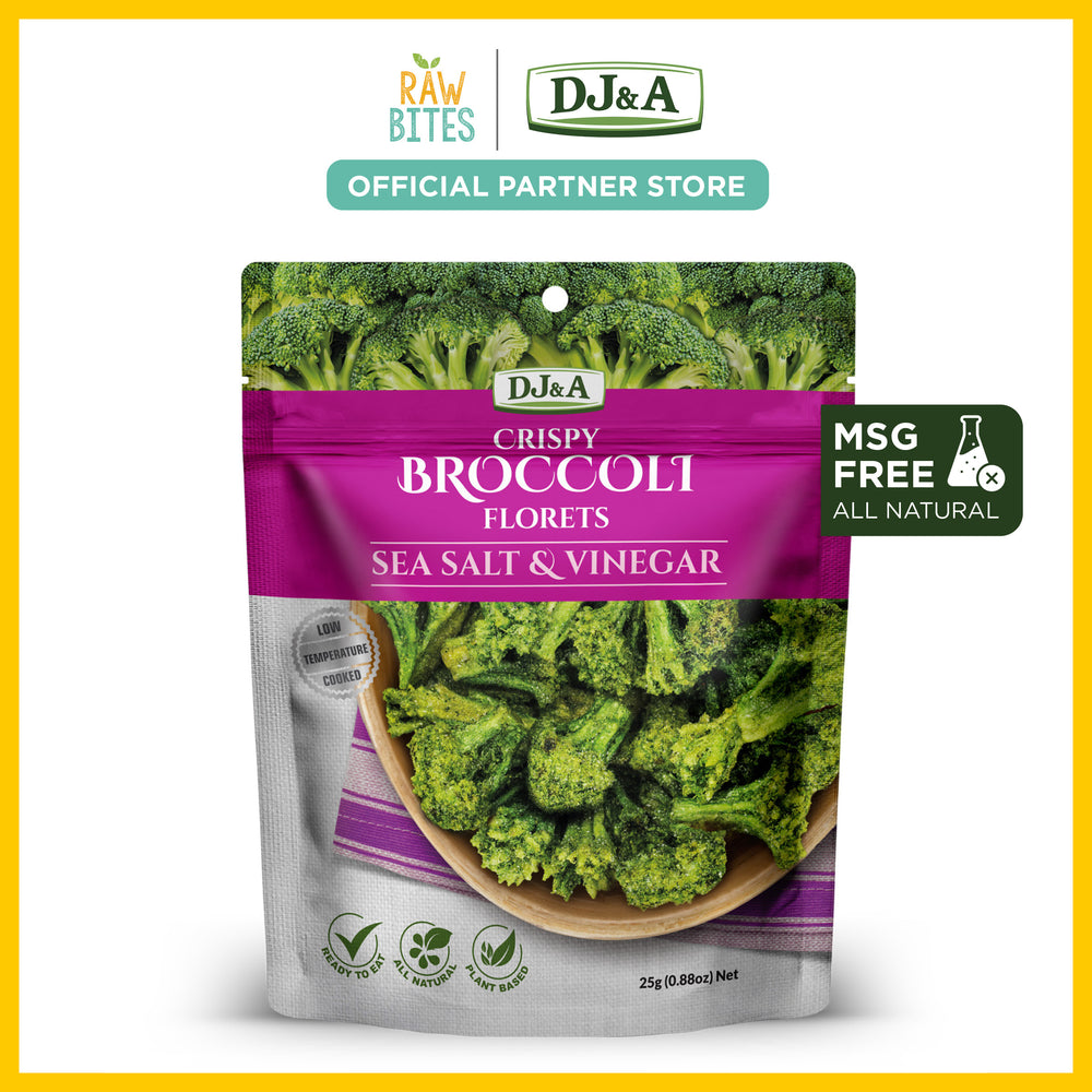 DJ&A Broccoli Florets Salt & Vinegar 25g