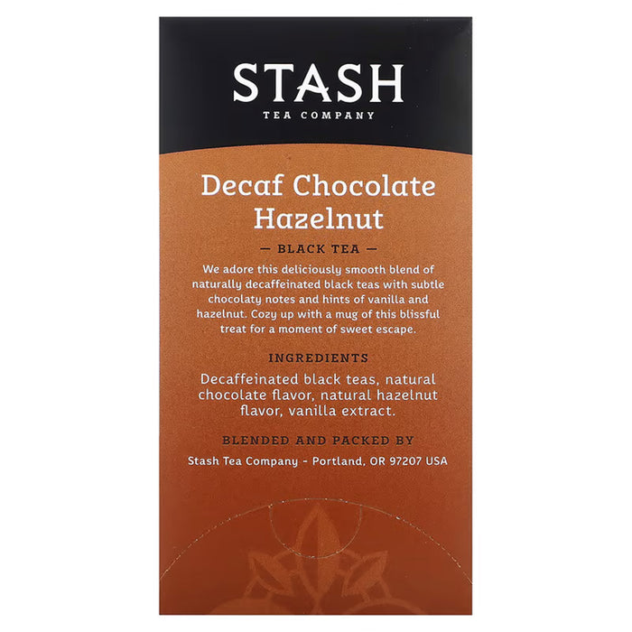 Stash Decaf Chocolate Hazelnut Black Tea 36g/18 bags 