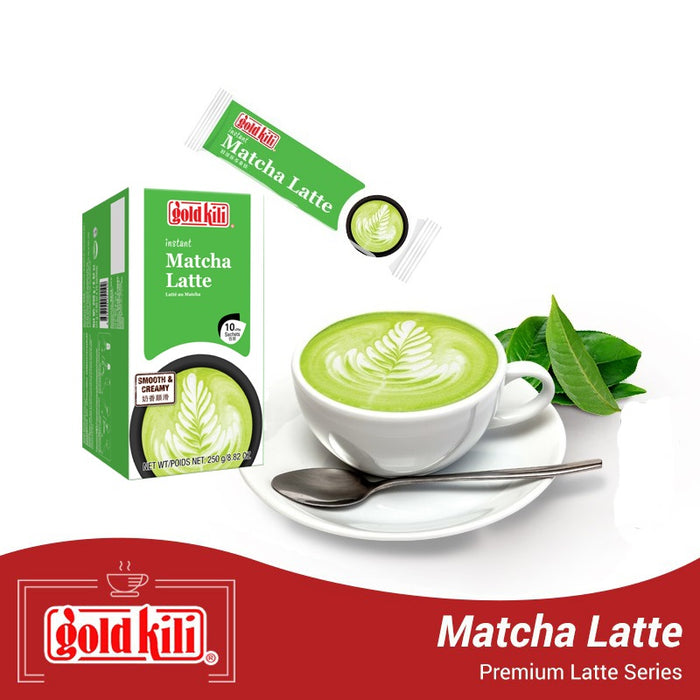 Gold kili Instant Matcha Latte [25g x 10 sachets]