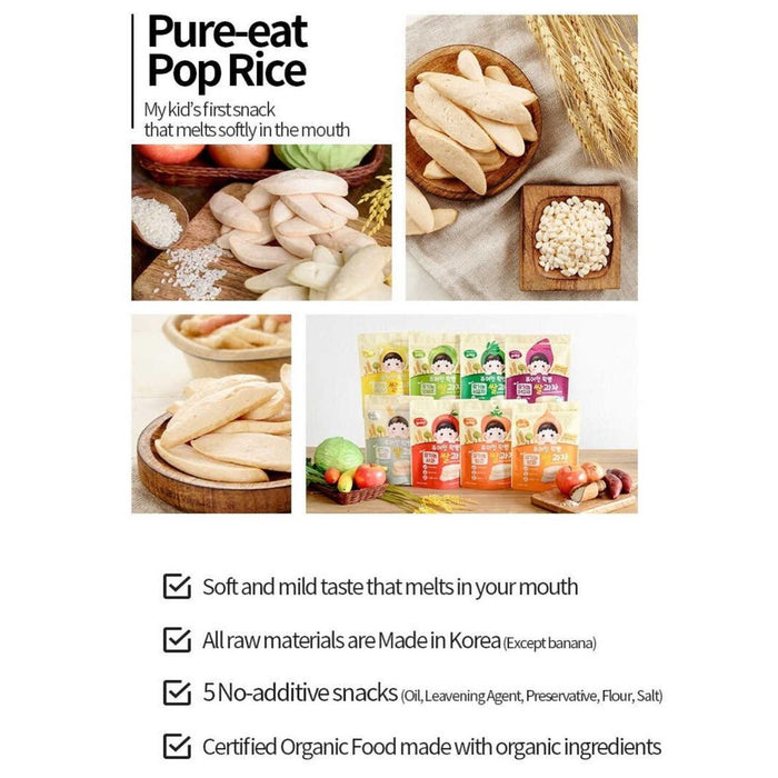 Pure-Eat Baby Food Organic Banana Pop Rice Snack 30g [6mos+]