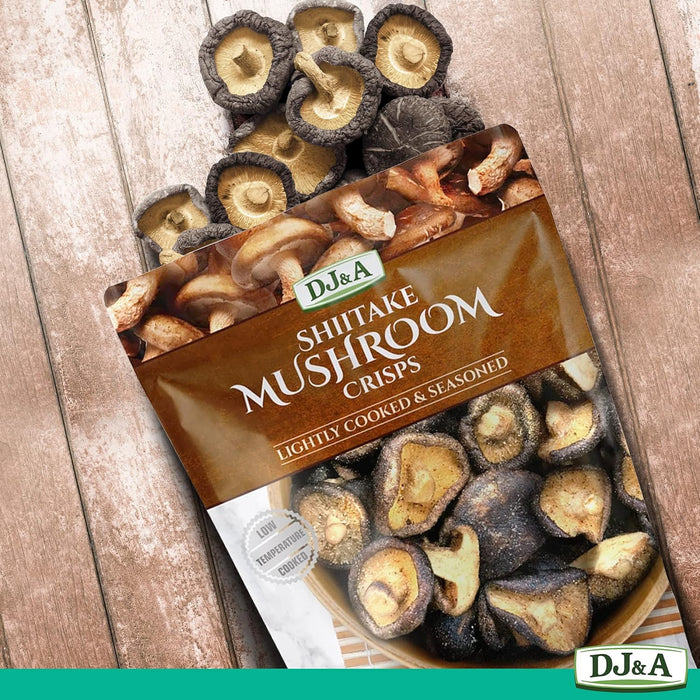 DJ&A Shiitake Mushroom Crisps Lightly Seasoned 65g