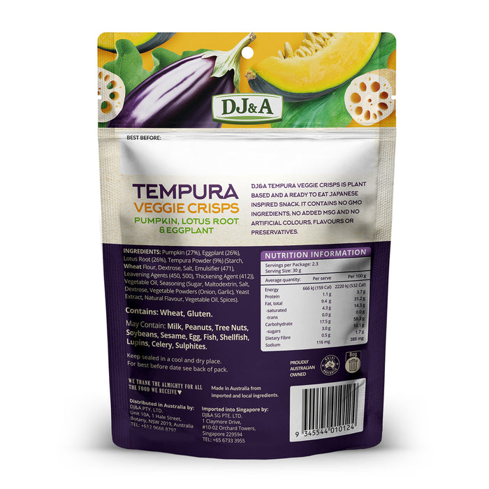 DJ&A Tempura Veggie Crisps 70g