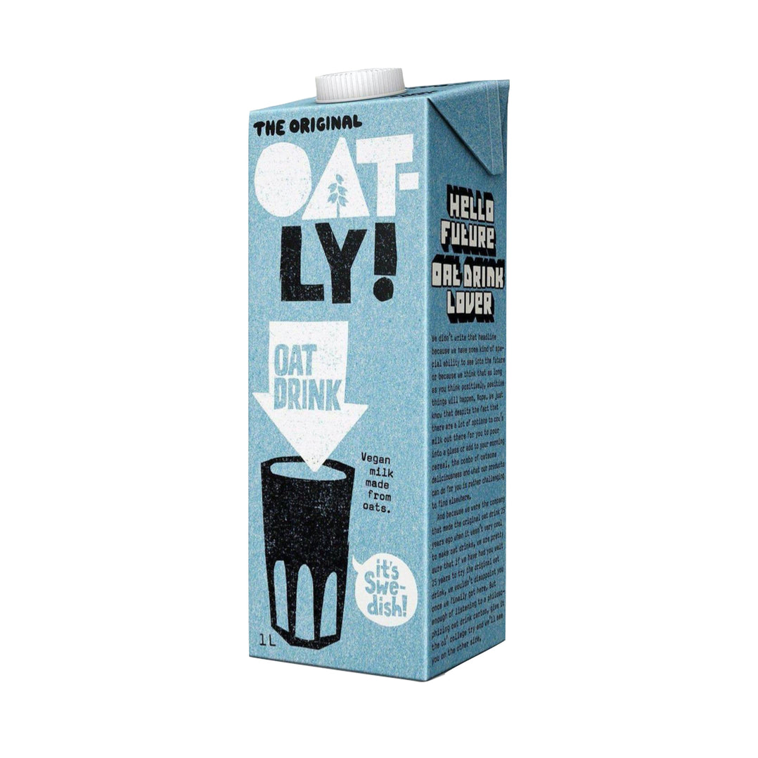 Oatly Original Oat Milk 1L (No Added Sugar, Vegan) — Raw Bites